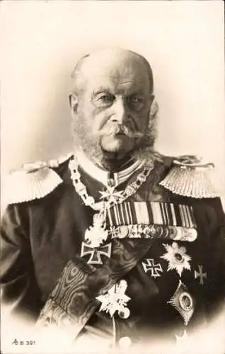Ak Kaiser Wilhelm I., Portrait, Orden