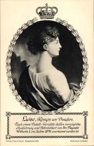 Künstler Ak Königin Luise von Preußen, Portrait