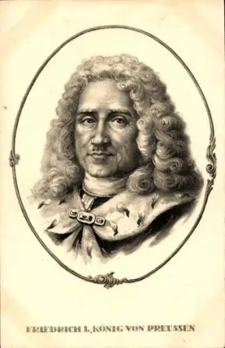 Ak Friedrich I, König von Preußen, Portrait