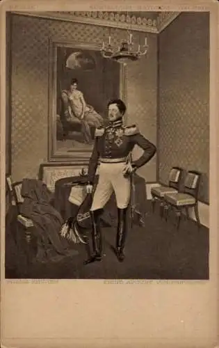Künstler Ak Krüger, Franz, Prinz August von Preußen, Standportrait