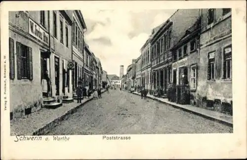 Ak Skwierzyna Schwerin an der Warthe Ostbrandenburg, Poststraße