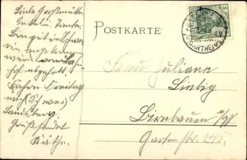 Ak Skwierzyna Schwerin an der Warthe Ostbrandenburg, Poststraße