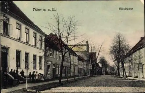 Ak Dömitz an der Elbe, Elbstraße