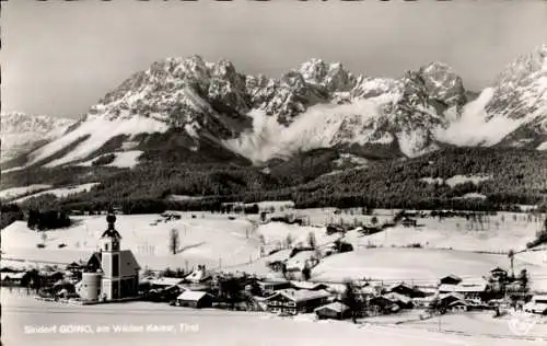 Ak Going am Wilden Kaiser in Tirol, Panorama