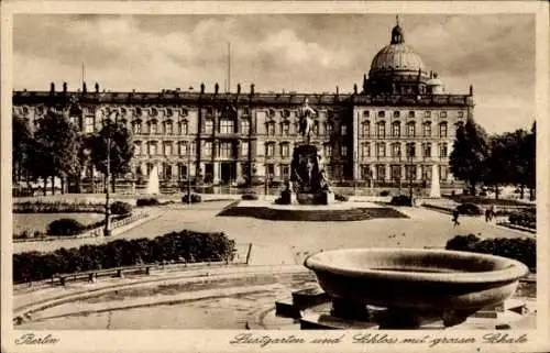 Ak Berlin Mitte, Lustgarten, Schloss mit großer Schale