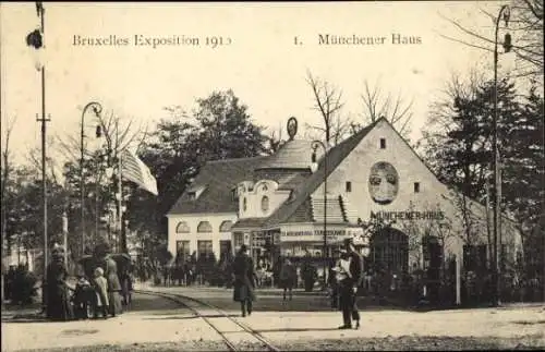 Ak Brüssel Brüssel, Münchener Haus, Exposition 1910