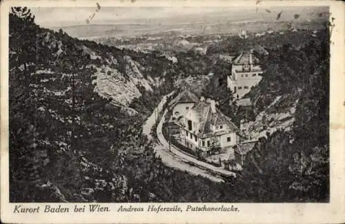 Ak Baden bei Wien in Niederösterreich, Andreas Hoferzeile, Putschanerlucke