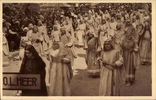 Ak Bruges Brügge Flandern Westflandern, Procession du St. Sang, Chor der Engel singt Gloria