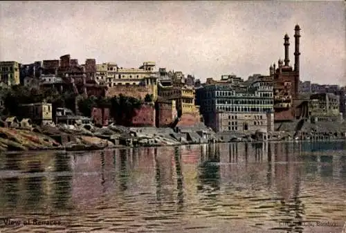 Ak Varanasi Benares Indien, Panorama