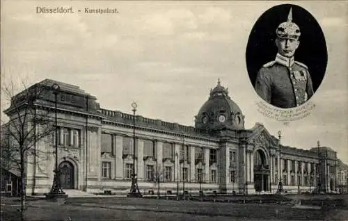 Ak Düsseldorf, Kunstpalast, Prinz Friedrich Wilhelm