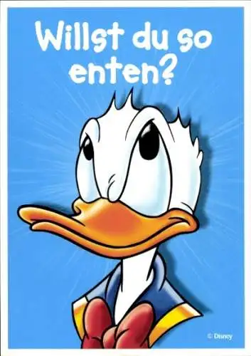 Ak Walt Disney, Comic, Lustiges Taschenbuch, Donald Duck, Willst du so enten?