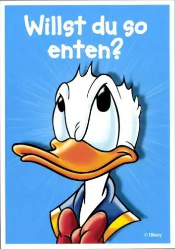 Ak Walt Disney, Comic, Lustiges Taschenbuch, Donald Duck, Willst du so enten?