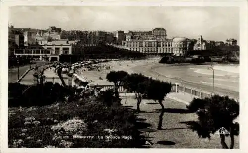Ak Biarritz Pyrénées Atlantiques, Grande Plage