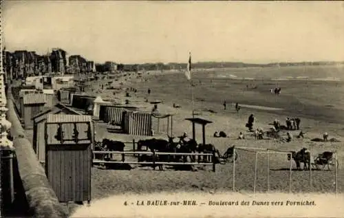 Ak La Baule sur Mer Loire Atlantique, Boulevard des Dunes vers Pornichet
