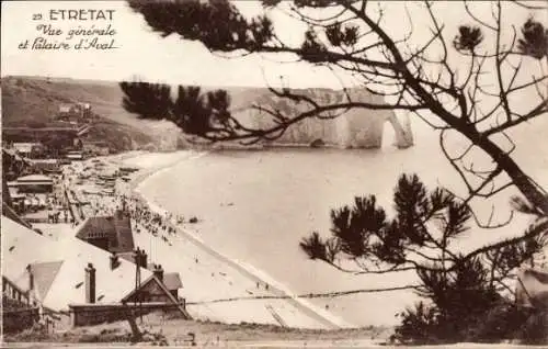 Ak Étretat Seine Maritime, Panorama