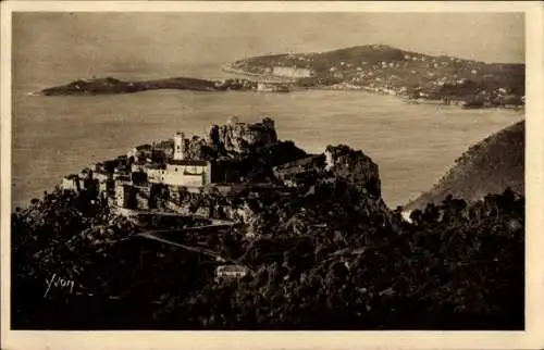 Ak Èze Alpes Maritimes, Gesamtansicht