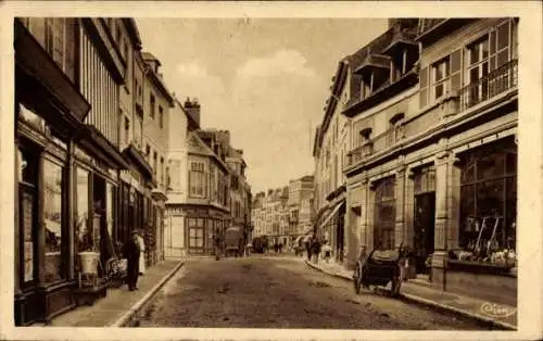 Ak Abbeville Somme, Rue Alfred Cendre