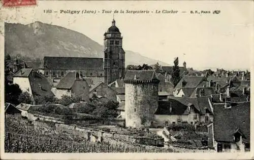 Ak Vaux sur Poligny Jura, Tour de la Sergenterie, Le Clocher