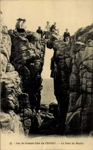 Ak Le Croisic Loire Atlantique, Le Pont du Diable