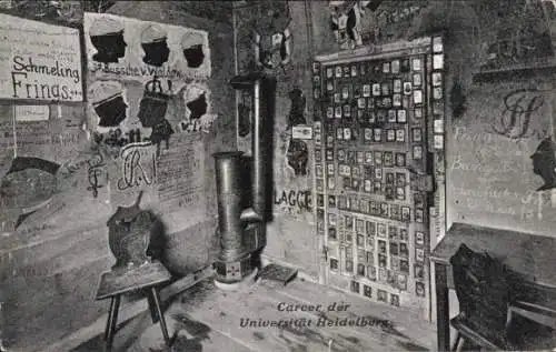 Studentika Ak Heidelberg am Neckar,  Carcer der Universität