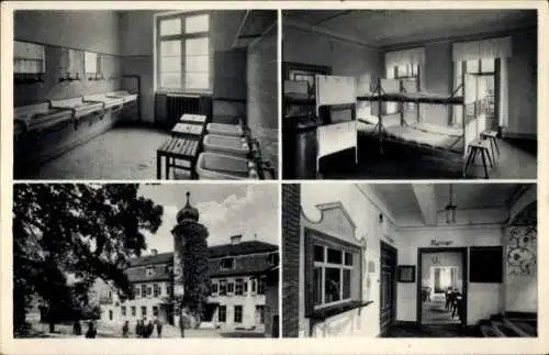 Ak Heidelberg am Neckar, Jugendherberge, Waschraum, Schlafsaal