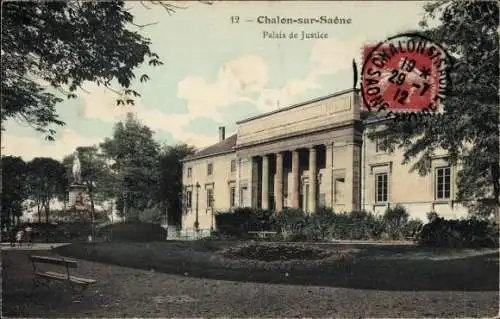 Ak Chalon sur Saône Saône et Loire, Justizpalast