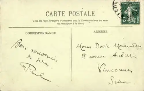 Ak Mâcon Saône-et-Loire, Panorama, Chemin du Pont-Vert, Dampfer