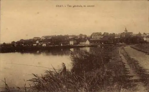 Ak Gray Haute Saône, Gesamtansicht