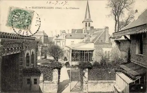 Ak Haudivillers Oise, Schloss