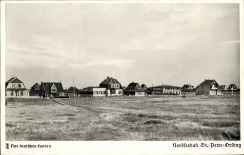Ak Nordseebad Sankt Peter Ording, Teilansicht