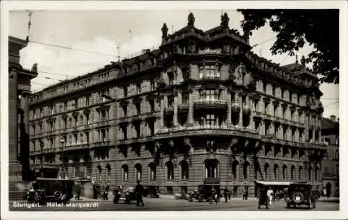 Ak Stuttgart in Württemberg, Hotel Marquardt