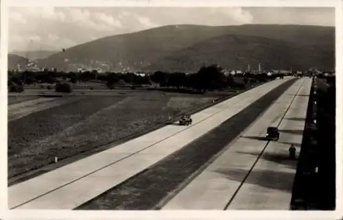 Ak Reichsautobahn Mannheim Heidelberg