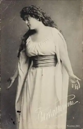 Ak Opernsängerin Berta Morena, Portrait