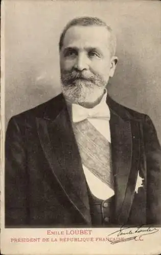 Ak Französischer Präsident Emile Loubet, Portrait