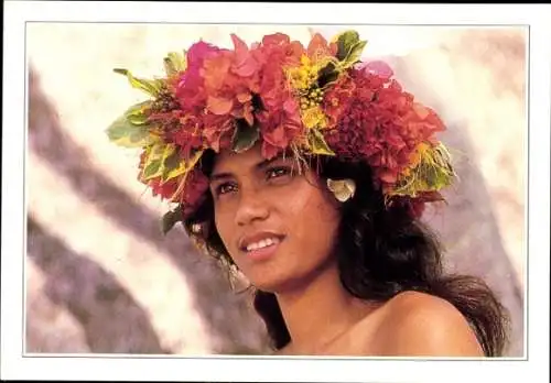 Ak Moorea Französisch-Polynesien, Young Vahine