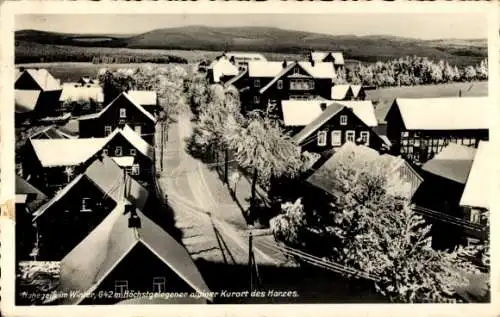 Ak Hohegeiß Braunlage im Oberharz, Teilansicht, Winter