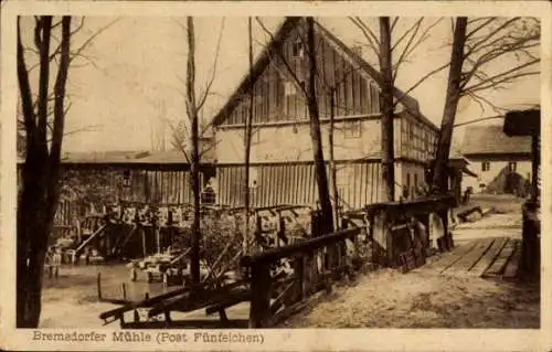 Ak Bremsdorfer Mühle Schlaubetal, Mühlengebäude