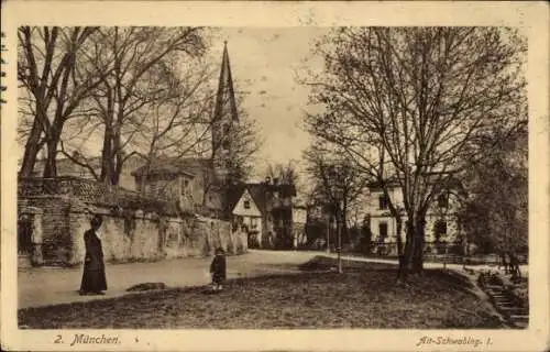 Ak Schwabing München Bayern, Altstadt, Kirche