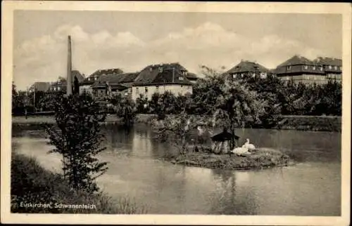 Ak Euskirchen in Nordrhein Westfalen, Schwanenteich