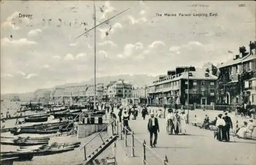 Ak Dover Kent England, Die Marine Parade