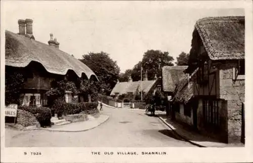 Ak Shanklin Isle of Wight England, das alte Dorf