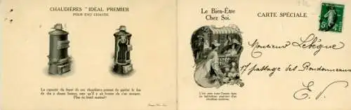 Klapp Ak Reklame, Kohleöfen, Chaudieres Ideal Premier