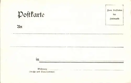 Litho Gernsbach im Murgtal Schwarzwald, Gesamtansicht, Rathaus