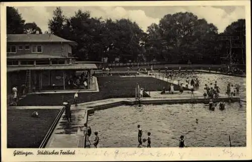 Ak Göttingen in Niedersachsen, Städt. Freibad
