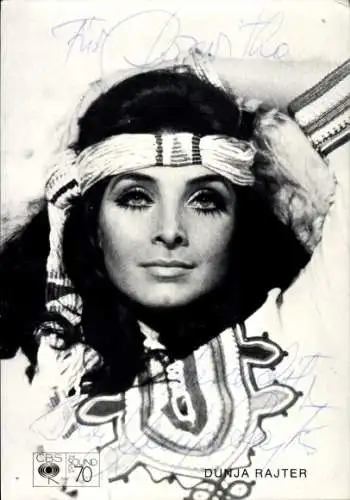 Ak Schauspielerin und Sänergin Dunja Rajter, Portrait, Autogramm