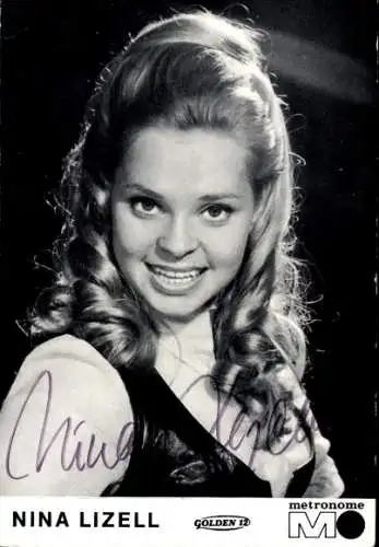 Ak Schauspielerin Nina Lizell, Portrait, Autogramm