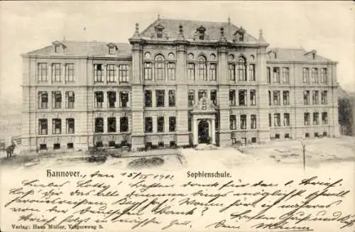 Ak Hannover in Niedersachsen, Sophienschule