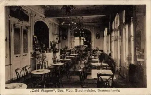 Ak Braunschweig in Niedersachsen, Cafe Wagner