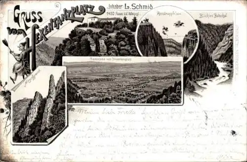 Litho Thale im Harz, Rosstrappe, Hirschgrund, Hexentanzplatz