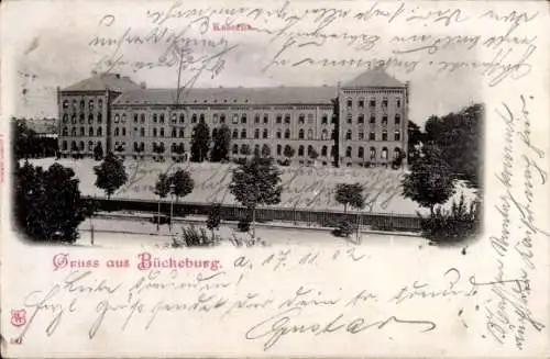 Ak Bückeburg im Kreis Schaumburg, Kaserne